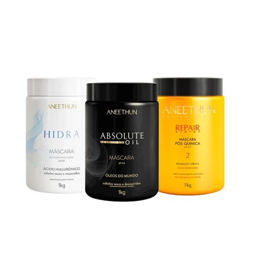 Aneethun Cronograma Capilar Máscaras 1 Kg