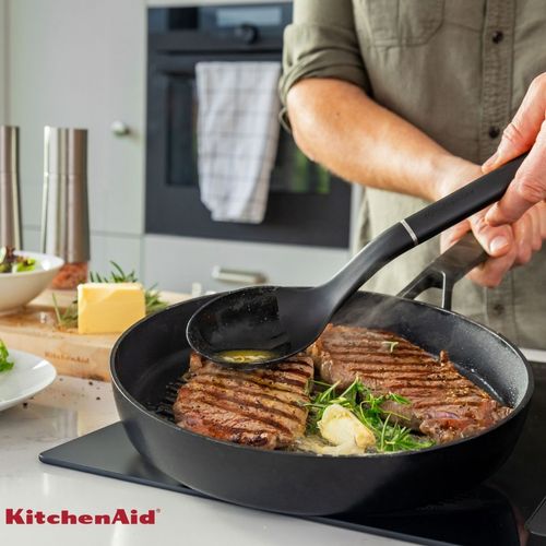 Colher de Cozinha Servir Nylon Multiuso Preta KitchenAid