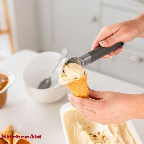 Colher Concha Sorvete Açai Sobremesa Zinco Cinza KitchenAid