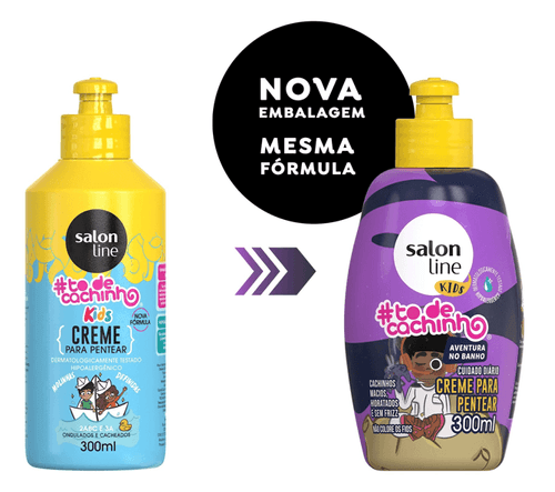 Creme Para Pentear Salon Line #Todecachinho Kids Molinhas Ondulados 300Ml