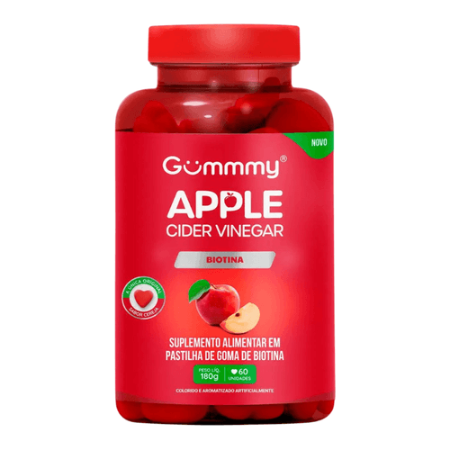 Suplemento Alimentar Gummy Apple Cider Vinegar com 60 Gomas