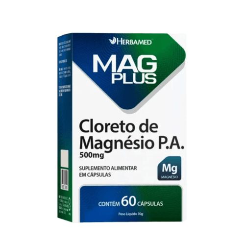 Mag Plus Cloreto com 60 Cápsulas