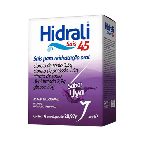 Hidrali Sais 45 Uva Com 4 Envelopes de 28.97g