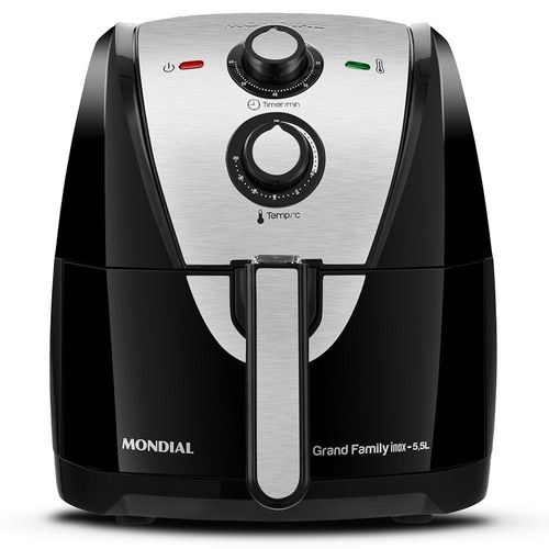 Fritadeira Elétrica Sem Óleo Mondial Grand Family 5,5 Litros Inox 220V AF-55I 69474-02