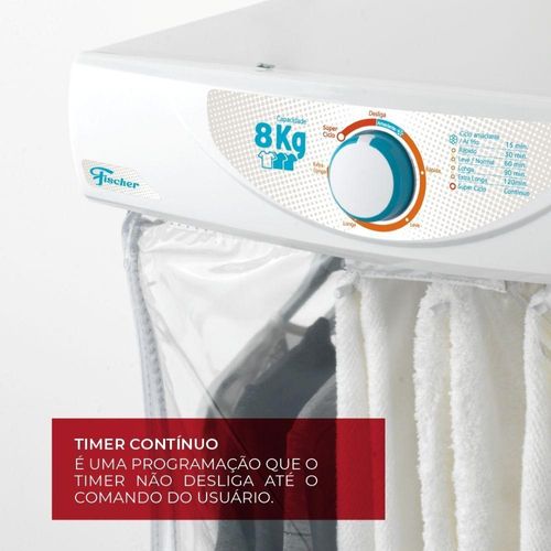 Secadora Fischer Super Ciclo 8 Kg Branca 127V (28200-63977)