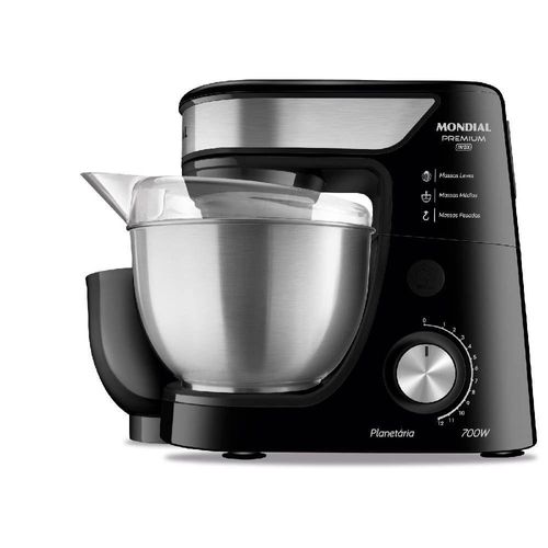 Batedeira Planetária Mondial BP-02P-B-TI Preto/Inox 700W 220V