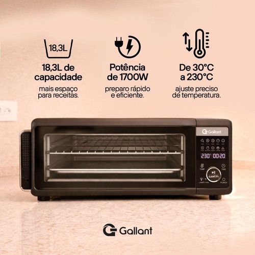 Air Fryer Pizza MultiOven 18,3L Gallant GFE18 127V