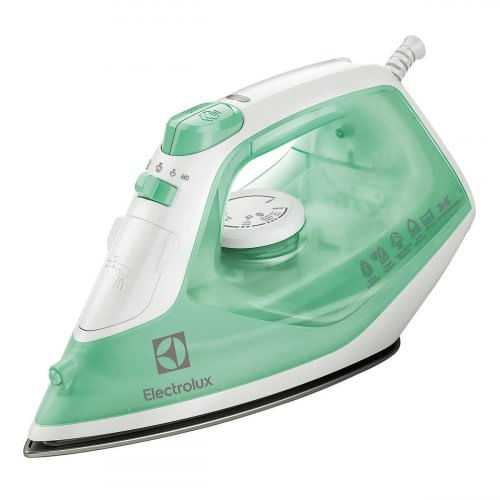 Ferro de Passar a Vapor Electrolux Base de Cerâmica Easyline - 110V - Verde
