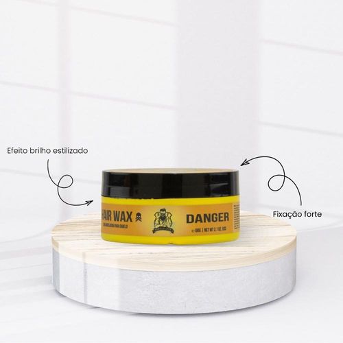 Barba Forte Danger Cera Modeladora Fixação e Estilo 60g