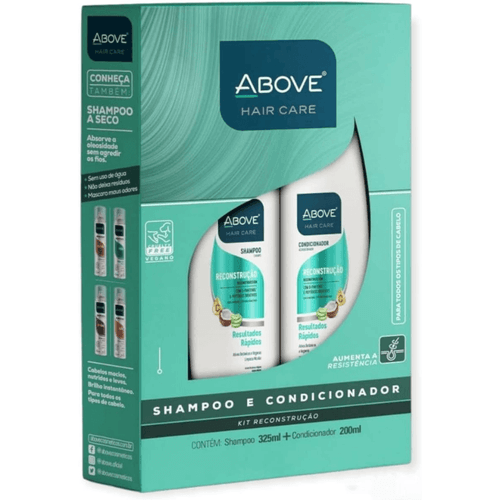 Kit Shampoo 325ml + Condicionador 200ml Above Reconstrução