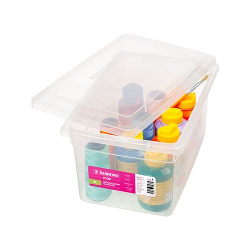 Caixa Organizadora com Tampa 8L Max Sanremo SR2508