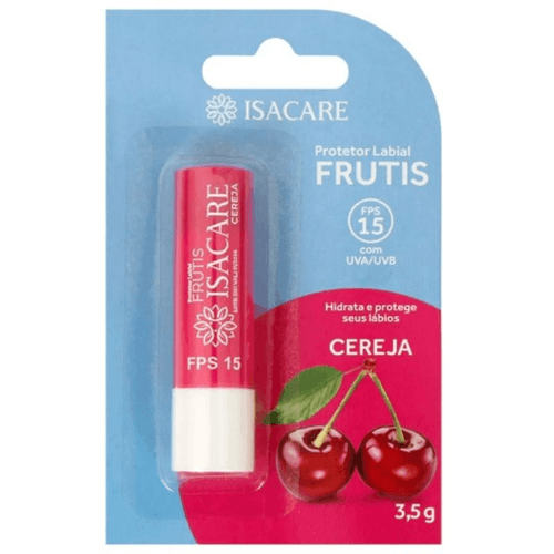 Isacare Protetor Labial Frutis Cereja Fps15 3,5g