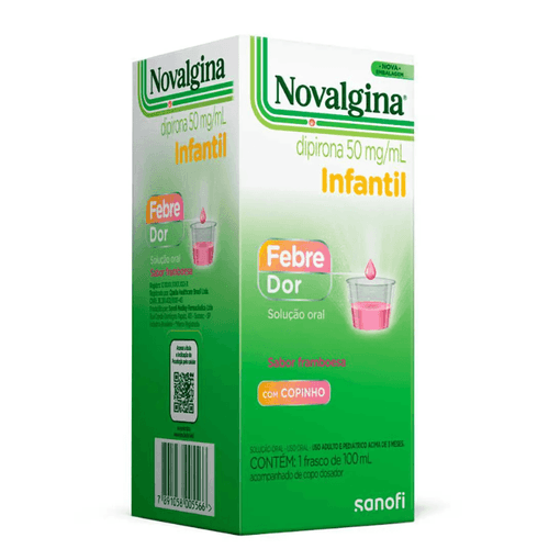 Novalgina Dipirona 50mg/ml Solução Oral Infantil 100ml + Copo Dosador