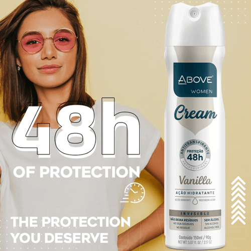 Desodorante Aerosol Above Feminino Cream Vanilla 150ml