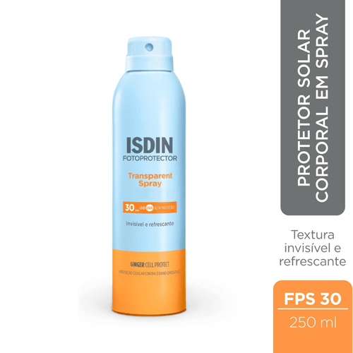 Protetor Solar Corporal Isdin Transparent Spray FPS 30 250ml