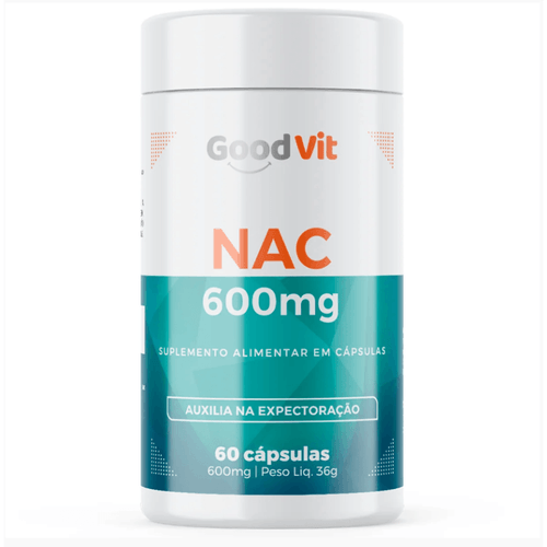 NAC 600mg com 60 cápsulas Good Vit
