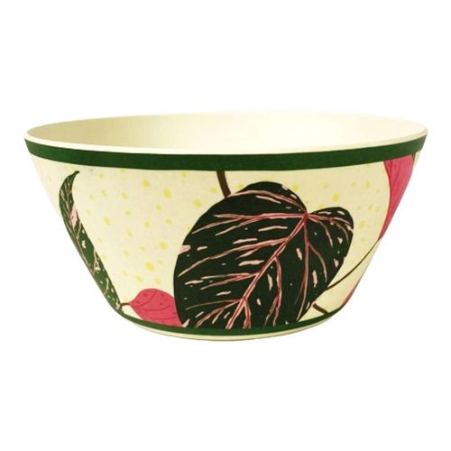 Bowl em Melamina Cazza Folhas Branco 650ml