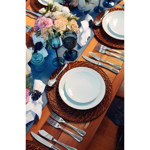 Jogo de Pratos Tramontina Sophia Porcelana 12 Peças