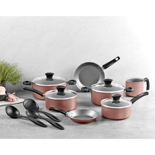 Kit Cozinha Tramontina Michigan 10 Peças em Alumínio Starflon Max Siena Natural