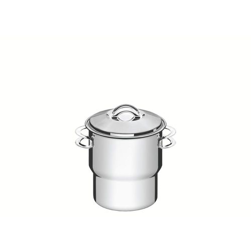 Cuscuzeira Tramontina Solar em Aço Inox com Tampa e Alças 2,2L 14cm