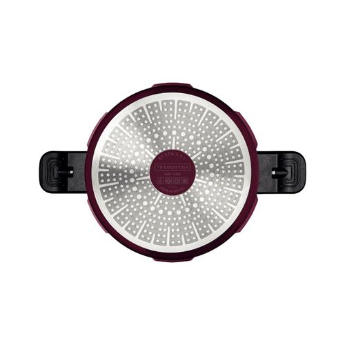 Panela de Pressão Tramontina Torino 4,5 Litros 20 cm Vermelho em Alumínio com Revestimento Cerâmico Fundo de Indução