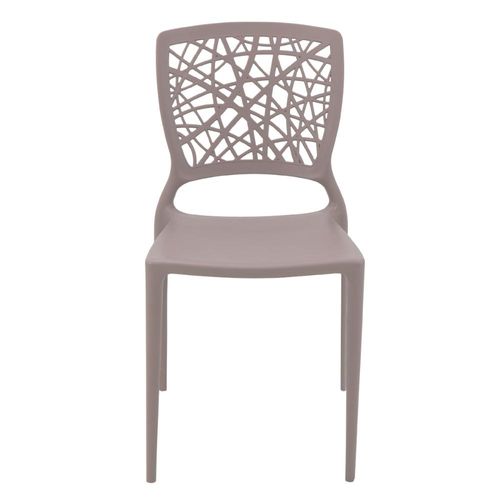 Cadeira Tramontina Joana Camurça em Polipropileno e Fibra de Vidro