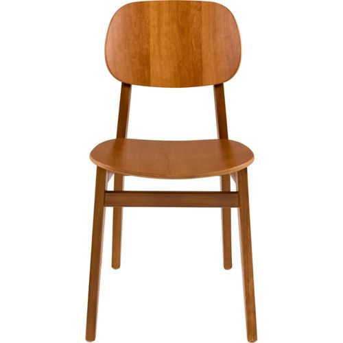 Cadeira de Madeira Tramontina London em Tauarí Amêndoa sem Braços