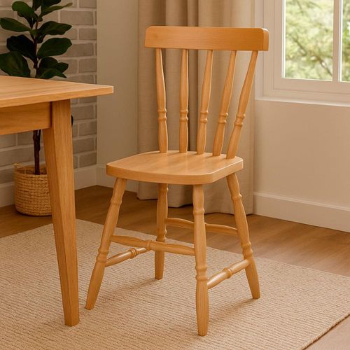 Cadeira de Madeira Maçica Natural Acetinado Piratini