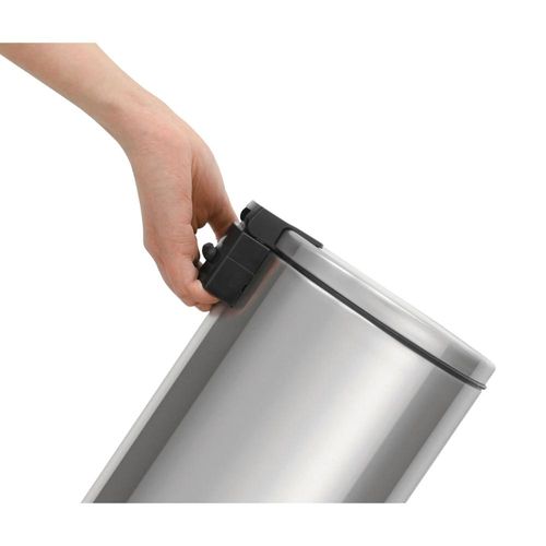 Lixeira com Pedal Tramontina Loop Aço Inox Polido 12 Litros