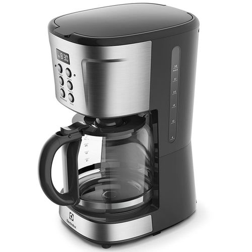 Cafeteira elétrica digital electrolux experience ecm30 38 xícaras aço escovado