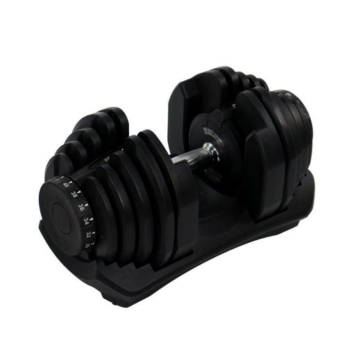Dumbbell halter gallant regulável anilhas 40kg com base elite pro  (gdb40r0a-pt)