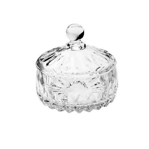 Potiche decorativo wolff louise de cristal 14cm x 14cm