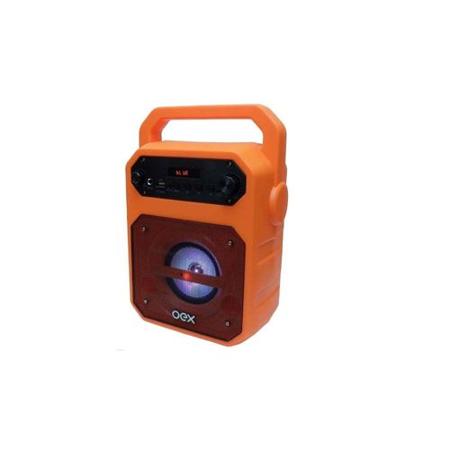Caixa de som bluetooth 90w oex fun sk415 laranja