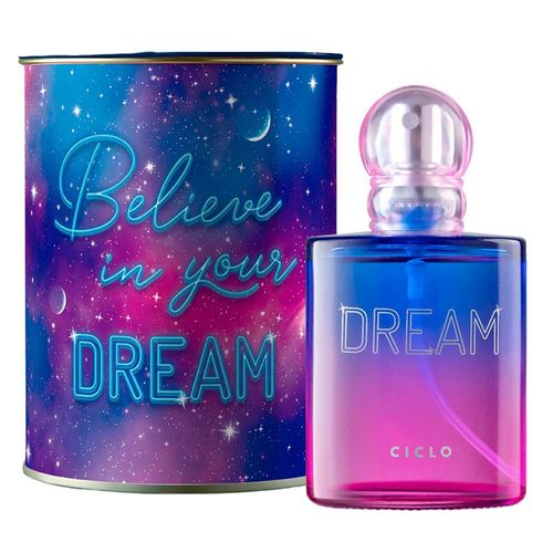 Dream lata ciclo cosméticos - perfume feminino - deo colônia + lata